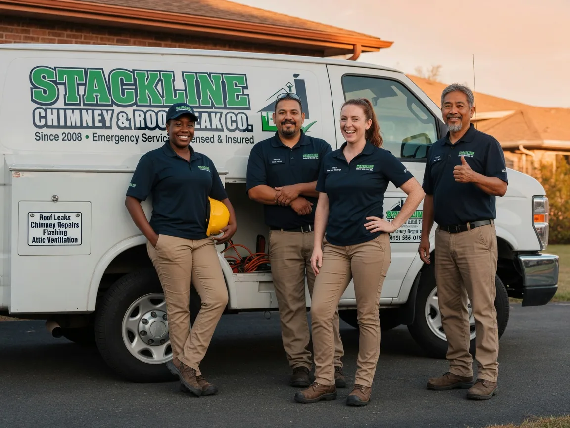 Chimney flashing repair company in Wilson, MI